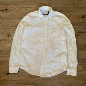 Acne Studios Bla Konst Road Pop White Cotton Button Down Shirt Mens 44 Small